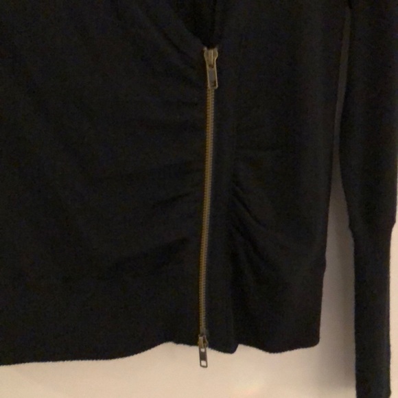 J.Crew Black Wool Zipper Cardigan Sweater - Picture 4 of 10